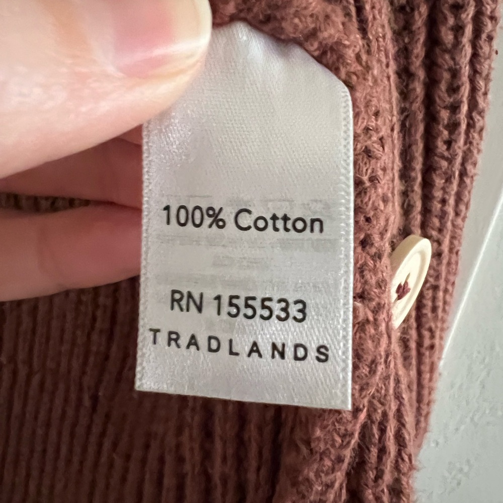 Tradlands Cardigan Sweater in Plum - Picture 7 of 10